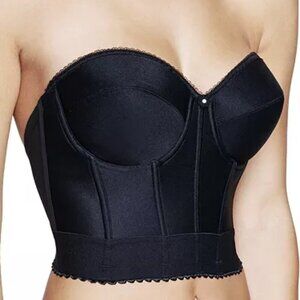 Dominique Size 36DD Black Noemi Backless Strapless Balconette Bridal Bra, NEW